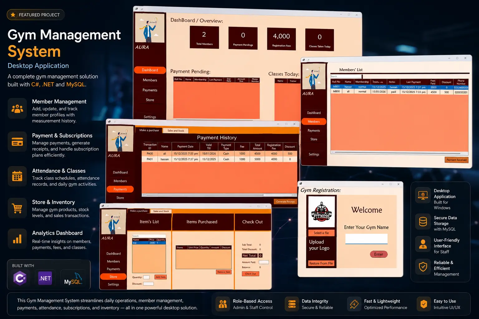 PulseFit ERP - SaaS · Fitness Management