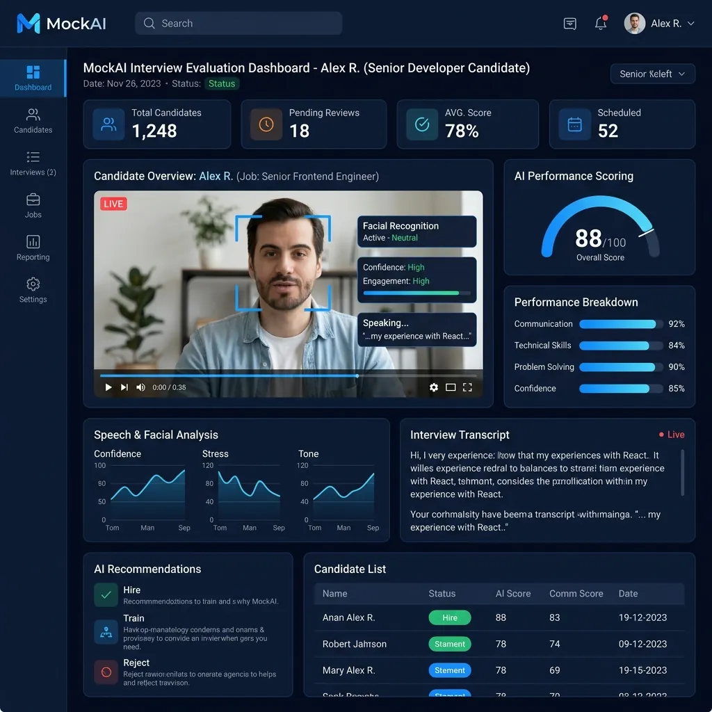 MockAI - AI Interview Evaluation Platform