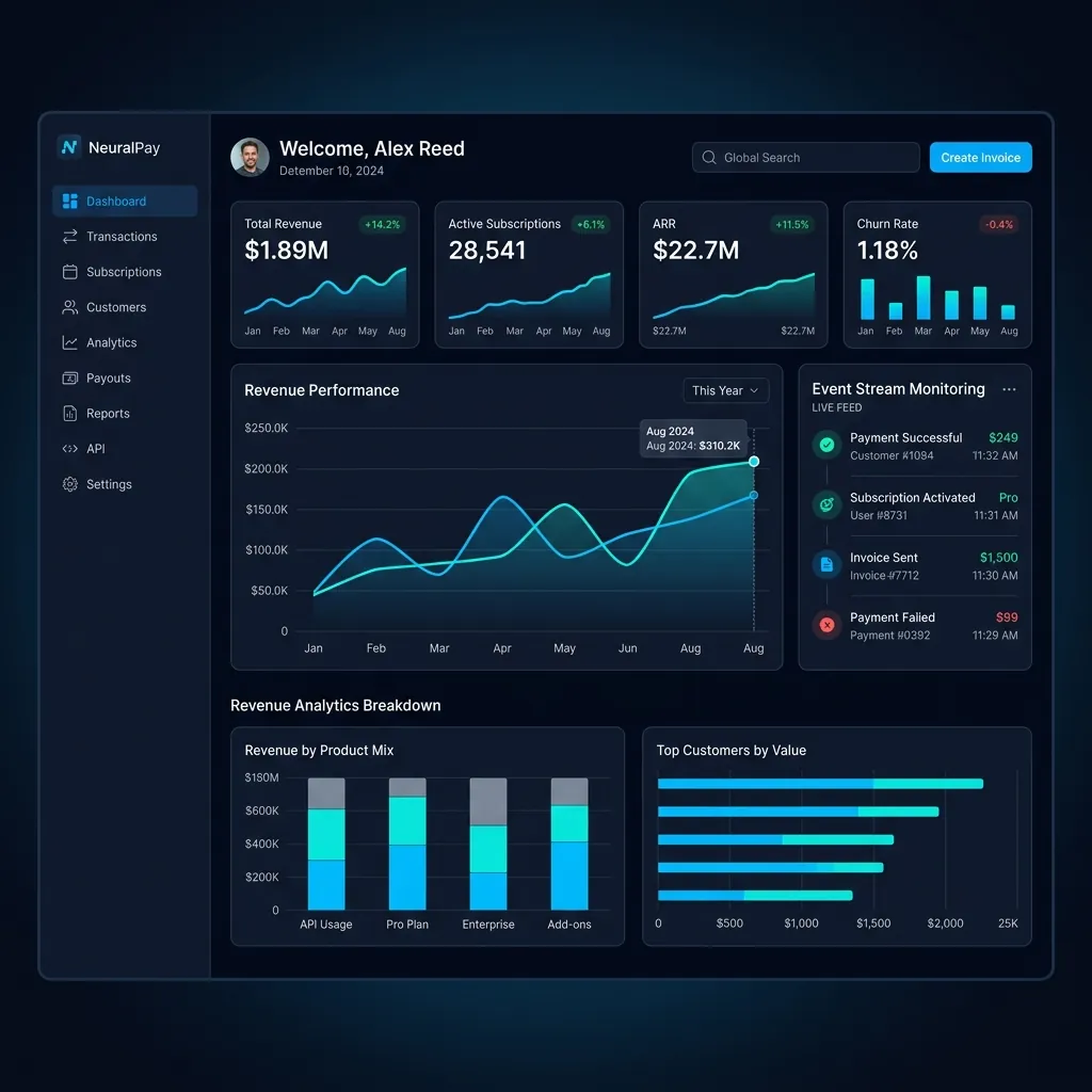 NeuralPay - SaaS · Billing Platform