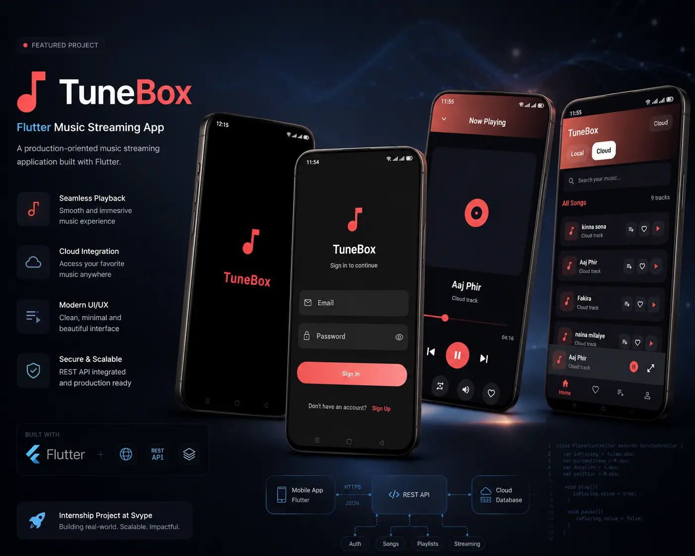 TuneBox Studio - Web Application · Audio Streaming